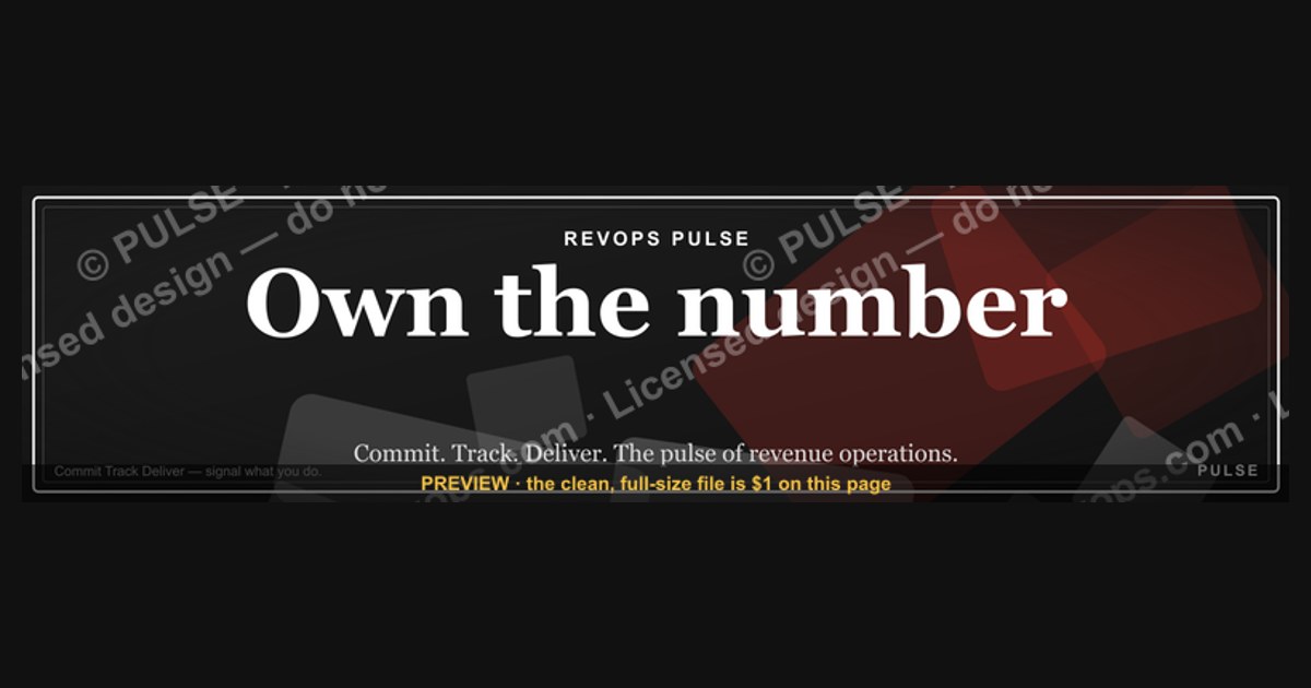 “Own the number.” — LinkedIn Banner