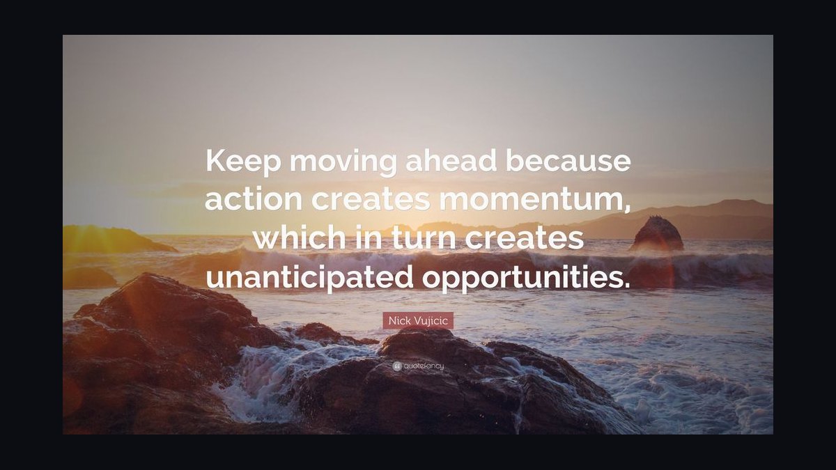 “Motion creates momentum.” — LinkedIn Banner — figure 8