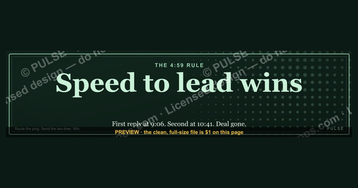 “Speed to lead wins.” — LinkedIn Banner