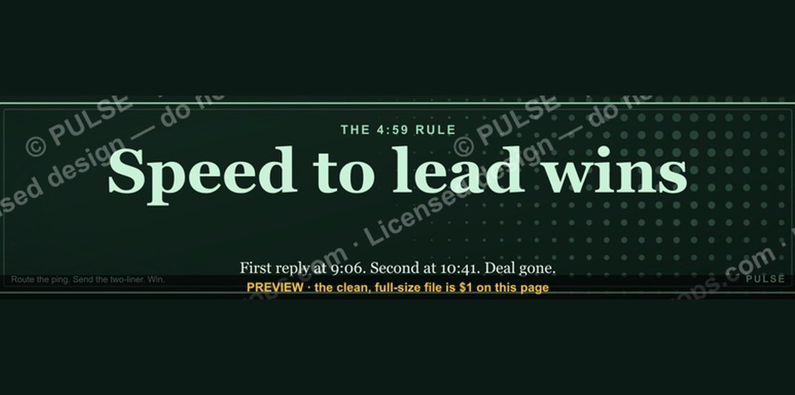 “Speed to lead wins.” — LinkedIn Banner