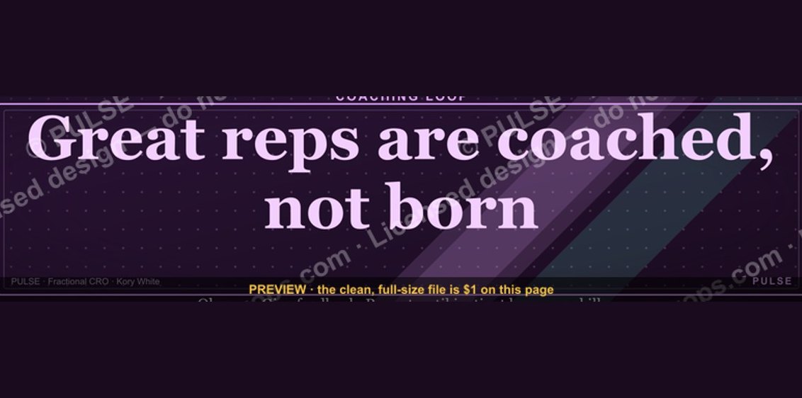 “Great reps are coached, not born.” — LinkedIn Banner