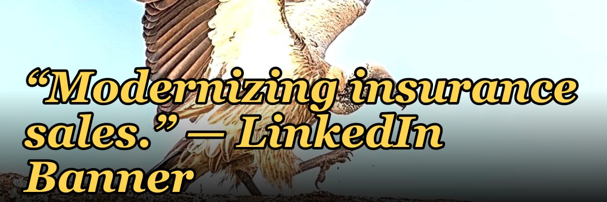 “Modernizing insurance sales.” — LinkedIn Banner