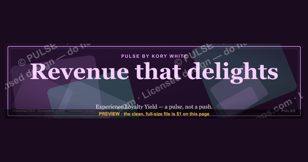 “Revenue that delights.” — LinkedIn Banner