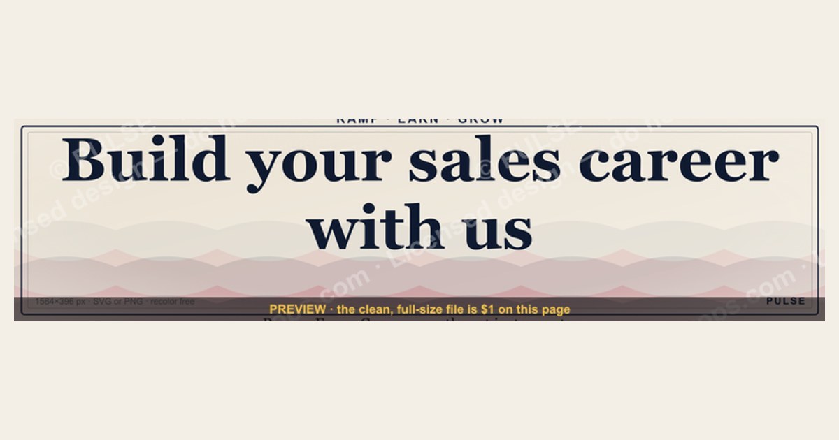 “Build your sales career with us.” — LinkedIn Banner — figure 1