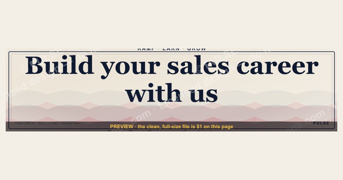 “Build your sales career with us.” — LinkedIn Banner