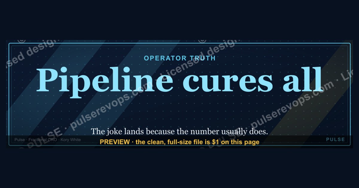 Pipeline cures all. — LinkedIn Wallpaper