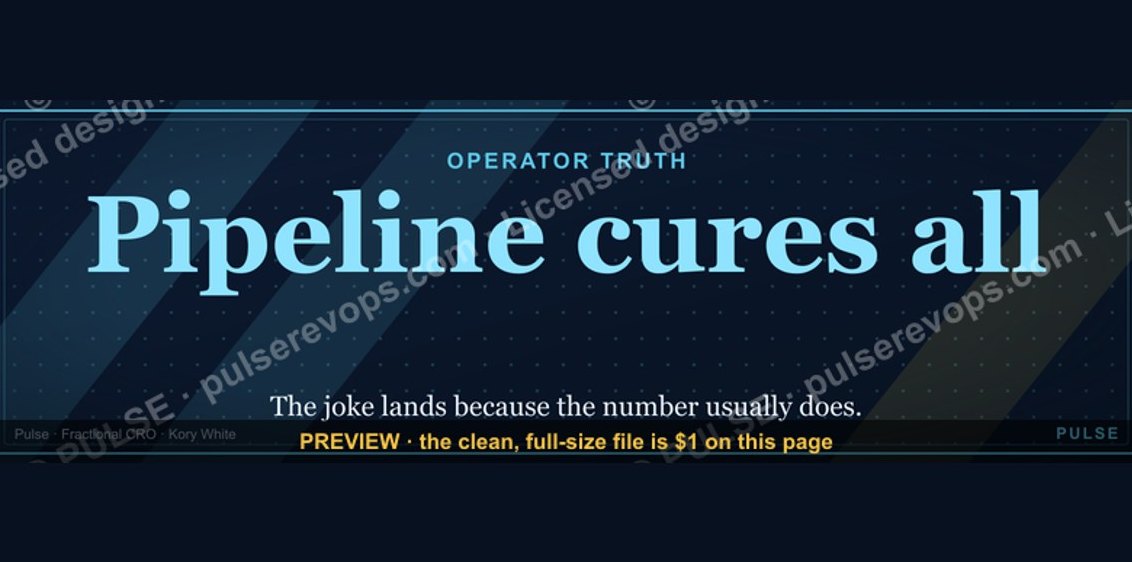 Pipeline cures all. — LinkedIn Wallpaper
