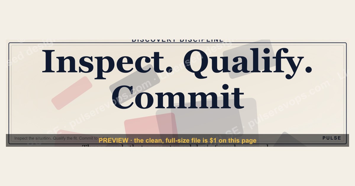 Inspect. Qualify. Commit. — LinkedIn Wallpaper