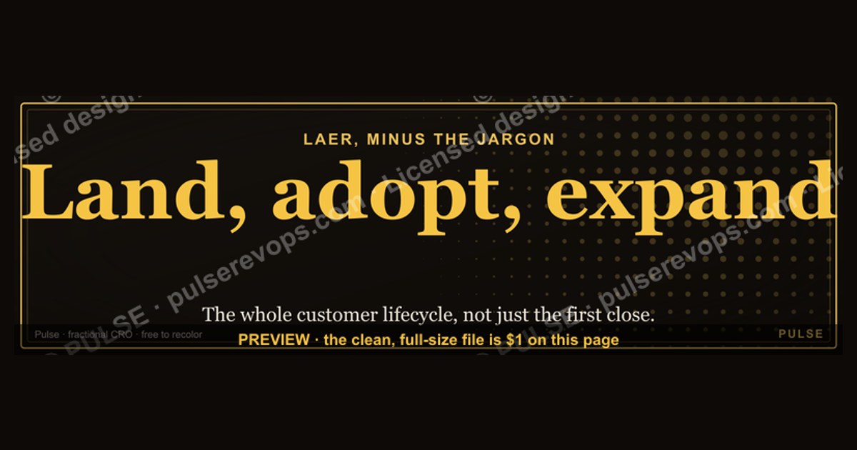 Land, adopt, expand. — LinkedIn Wallpaper