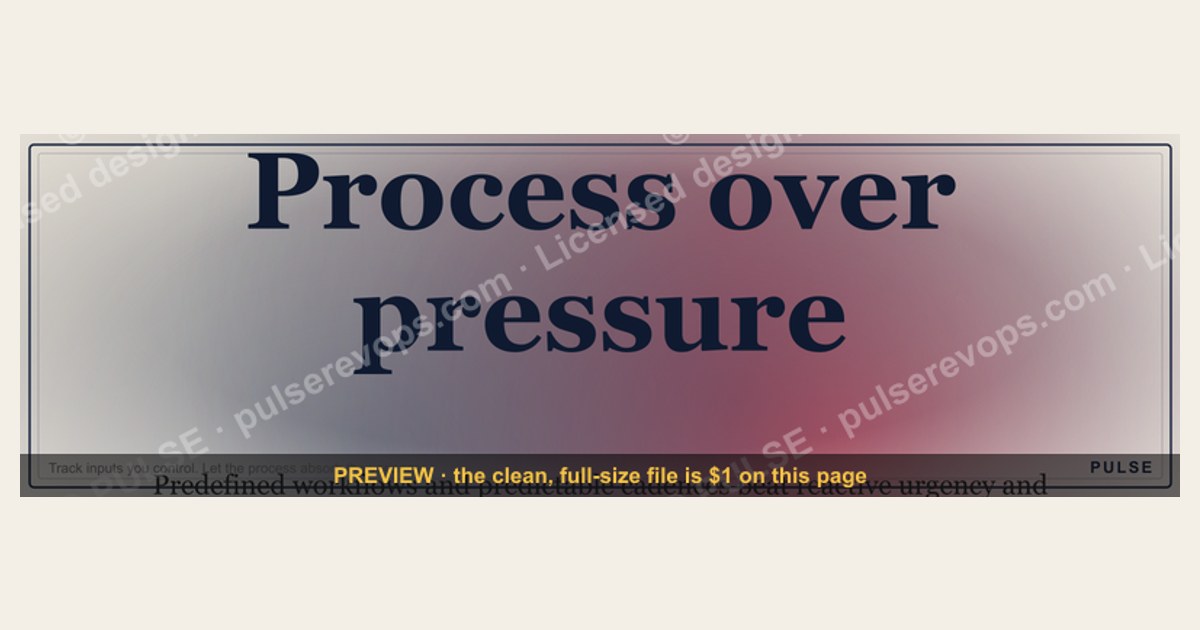 Process over pressure. — LinkedIn Wallpaper