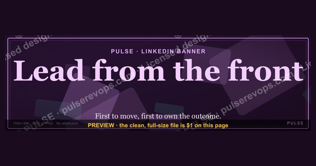 Lead from the front. — LinkedIn Wallpaper