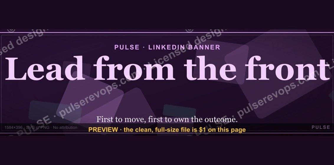 Lead from the front. — LinkedIn Wallpaper
