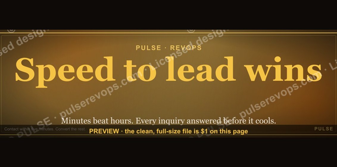 Speed to lead wins. — LinkedIn Wallpaper