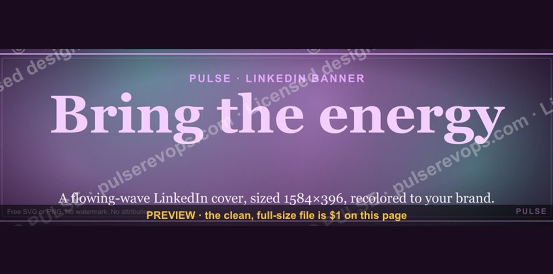 Bring the energy. — LinkedIn Wallpaper