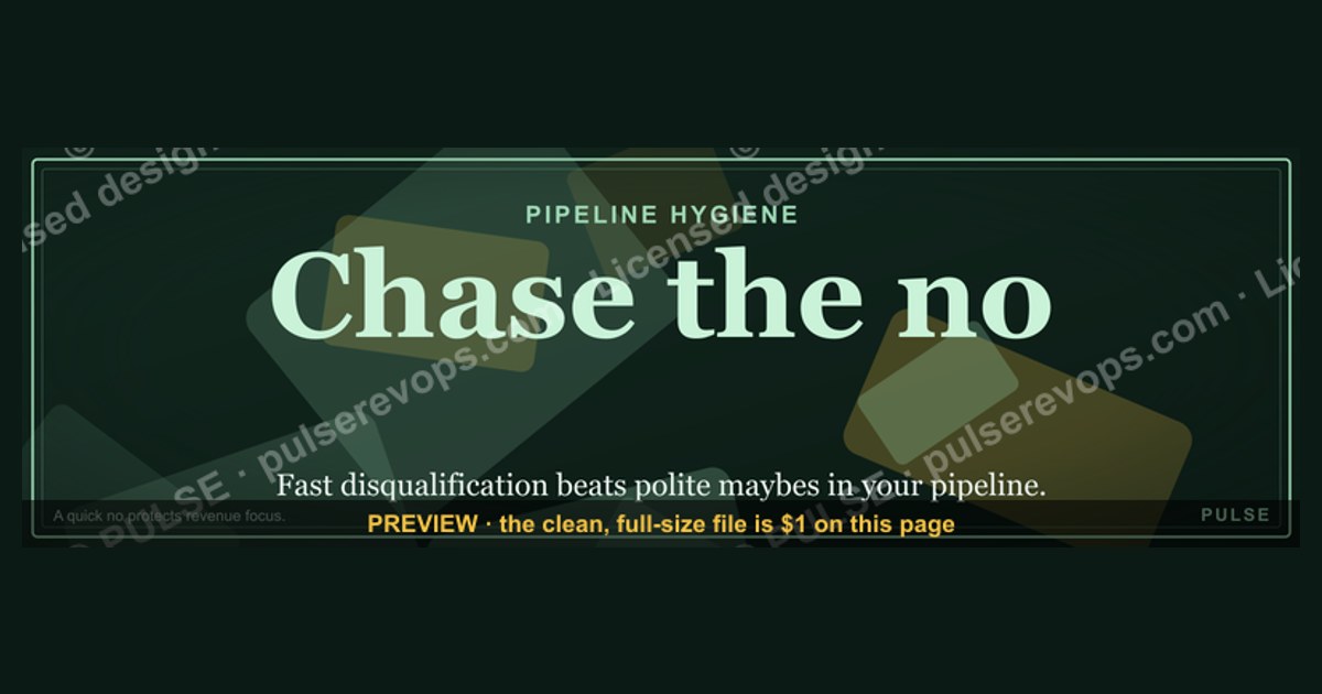 Chase the no. — LinkedIn Wallpaper