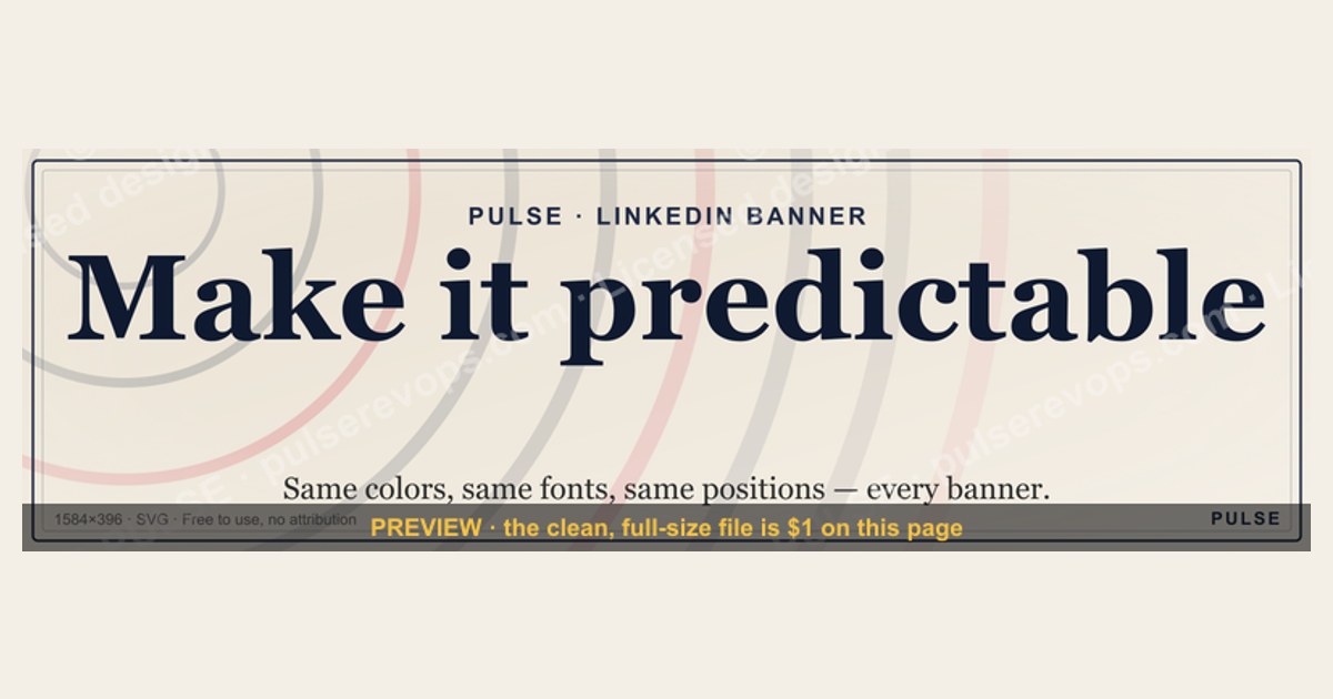 Make it predictable. — LinkedIn Wallpaper