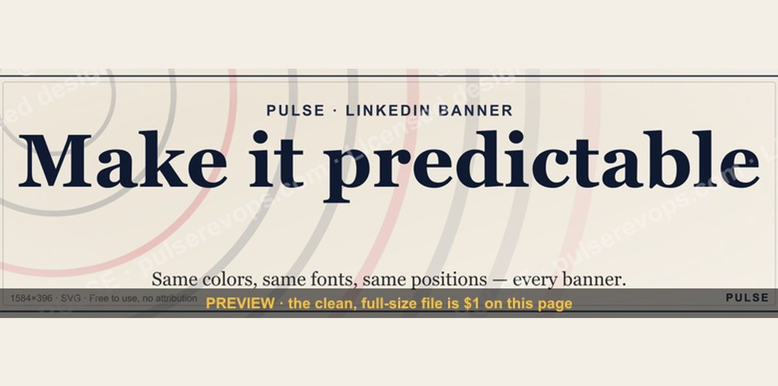 Make it predictable. — LinkedIn Wallpaper