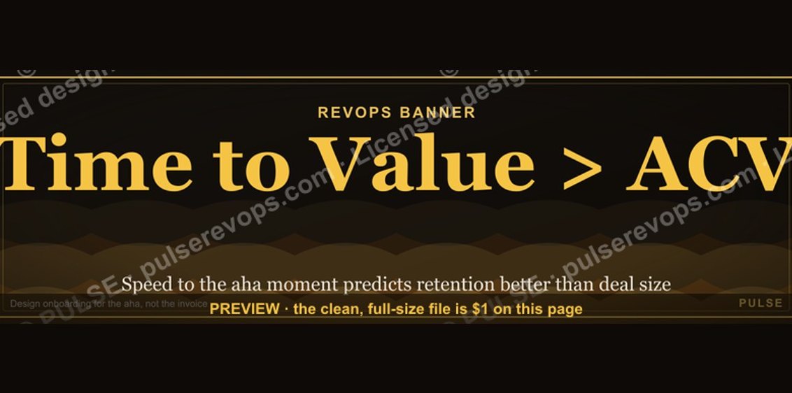 Time to Value > ACV — RevOps Banner