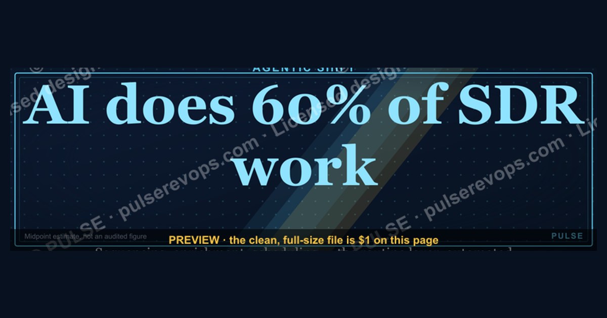 AI does 60% of SDR work — RevOps Banner
