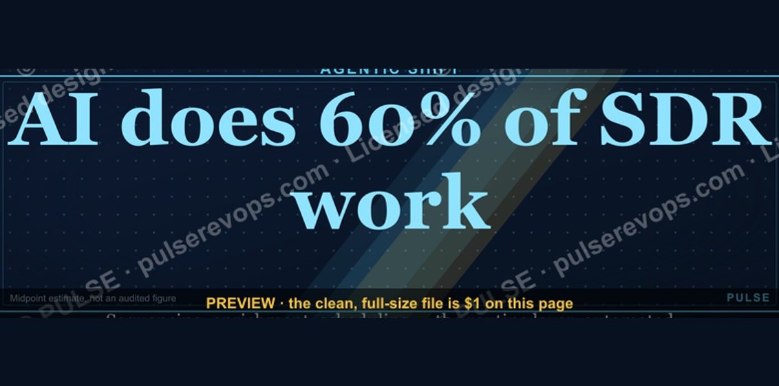 AI does 60% of SDR work — RevOps Banner