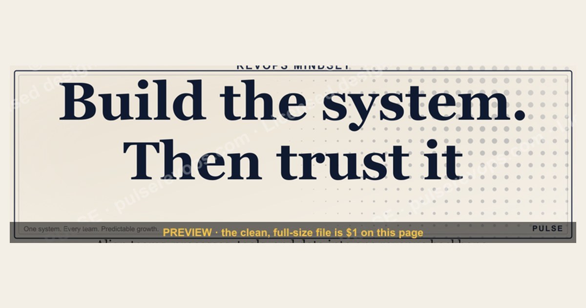 Build the system — RevOps Mindset Banner — figure 1