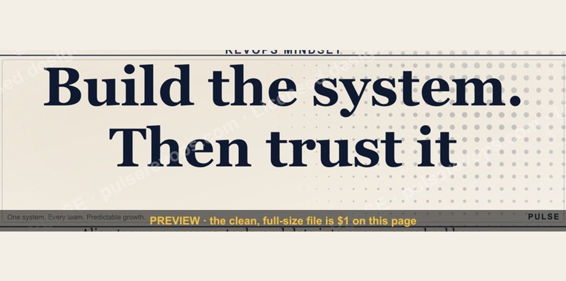 Build the system — RevOps Mindset Banner