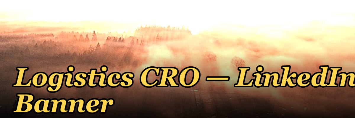 Logistics CRO — LinkedIn Banner
