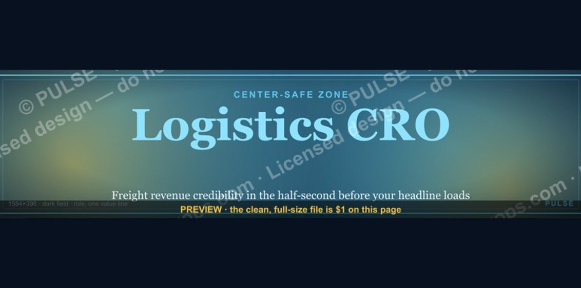 Logistics CRO — LinkedIn Banner