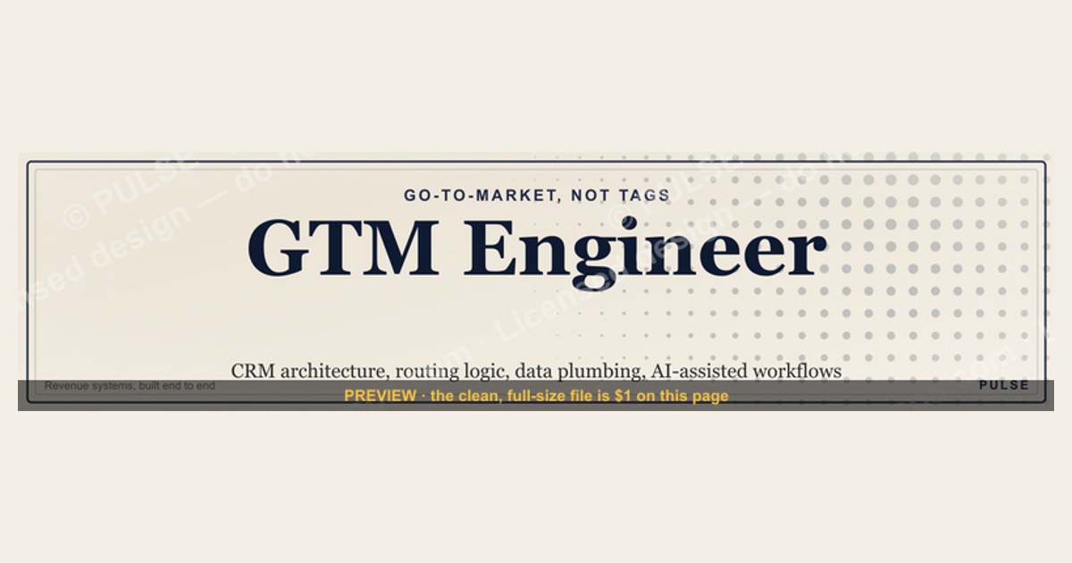 GTM Engineer — LinkedIn Banner