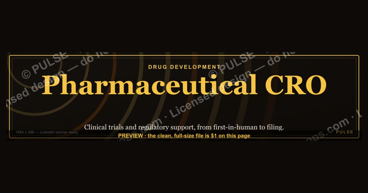 Pharmaceutical CRO — LinkedIn Banner