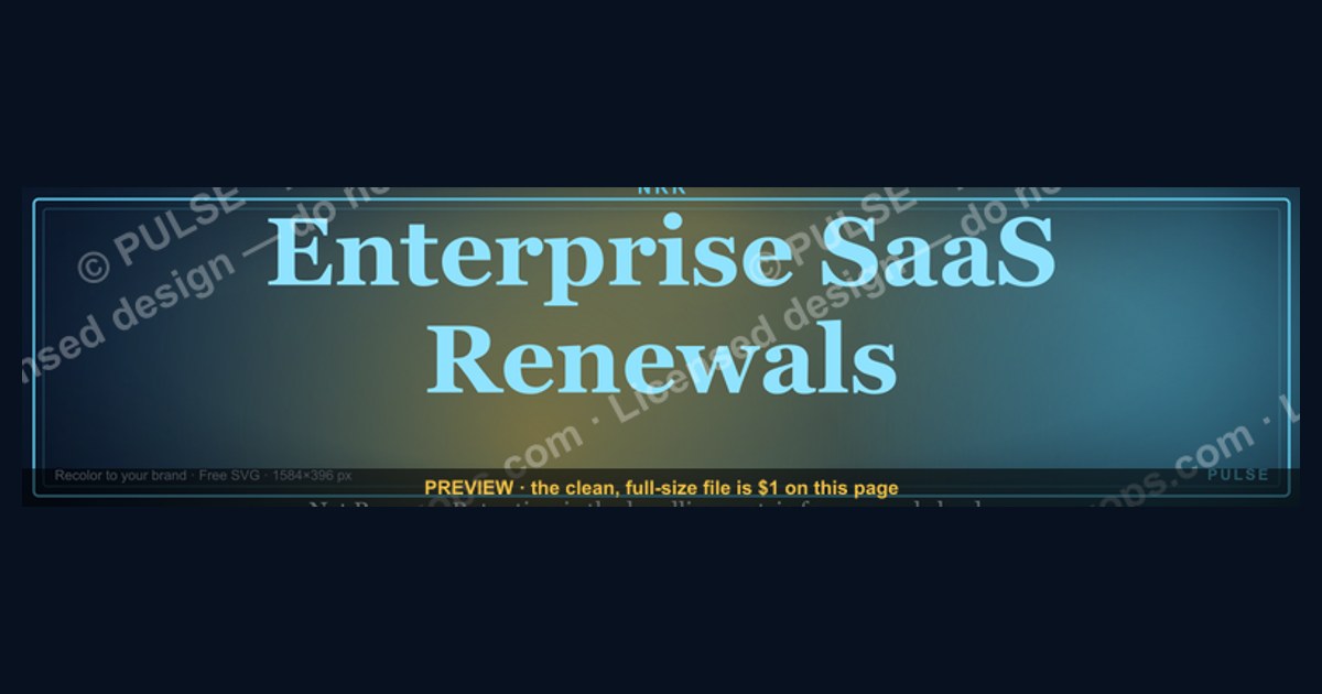Enterprise SaaS Renewals — LinkedIn Banner