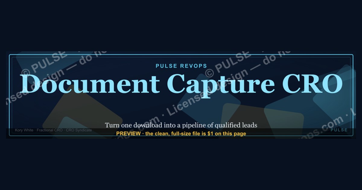 Document Capture CRO — LinkedIn Banner