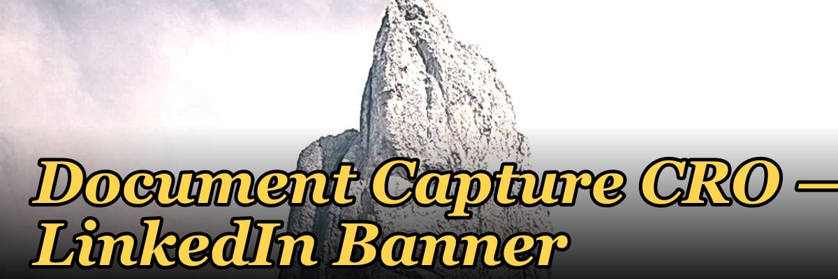 Document Capture CRO — LinkedIn Banner