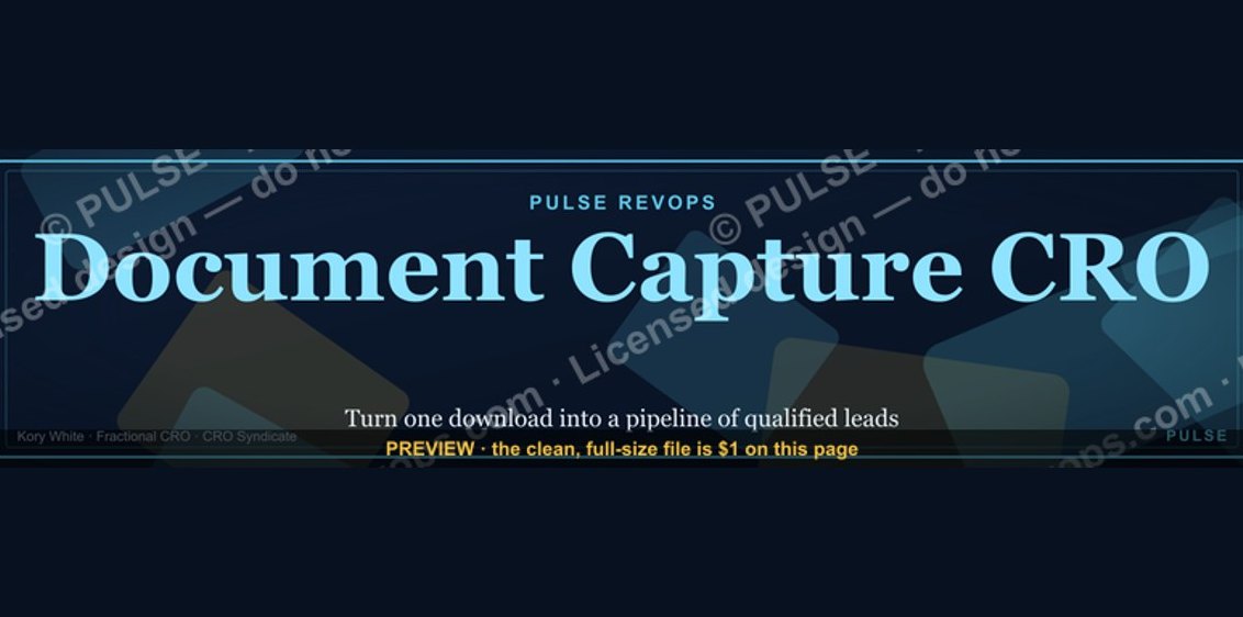 Document Capture CRO — LinkedIn Banner