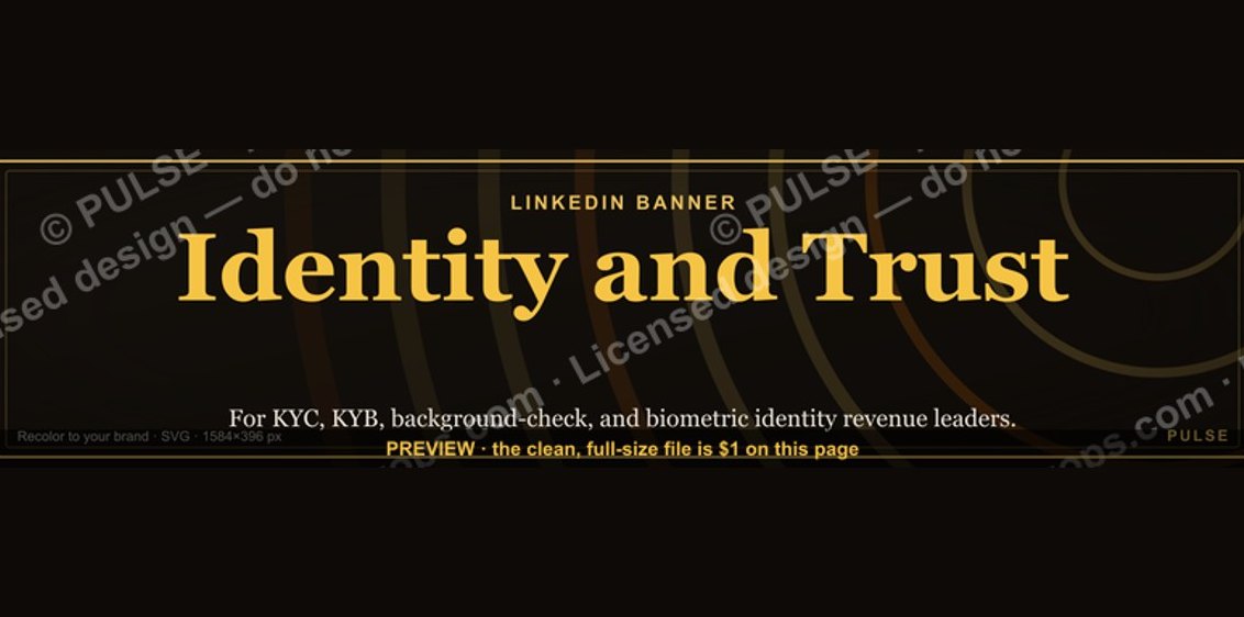 Identity and Trust — LinkedIn Banner
