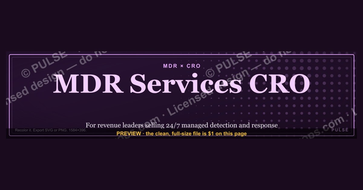 MDR Services CRO — LinkedIn Banner