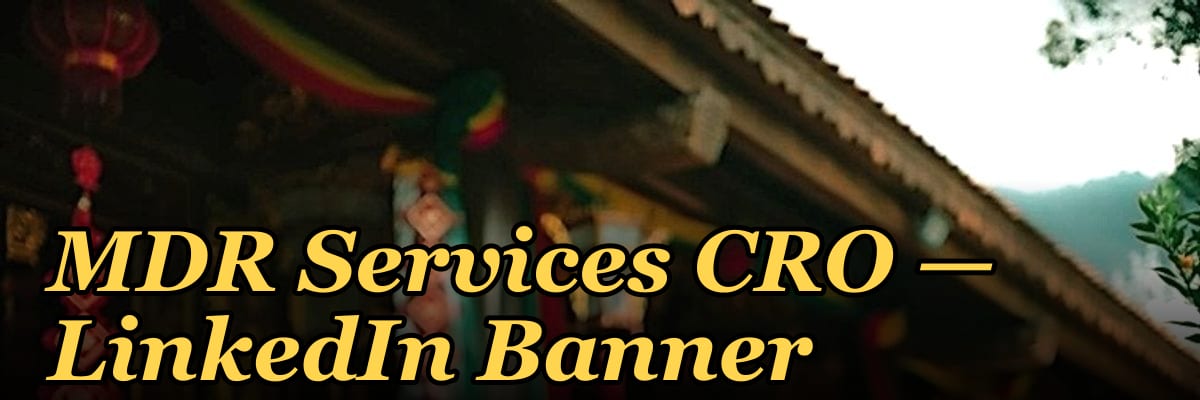 MDR Services CRO — LinkedIn Banner