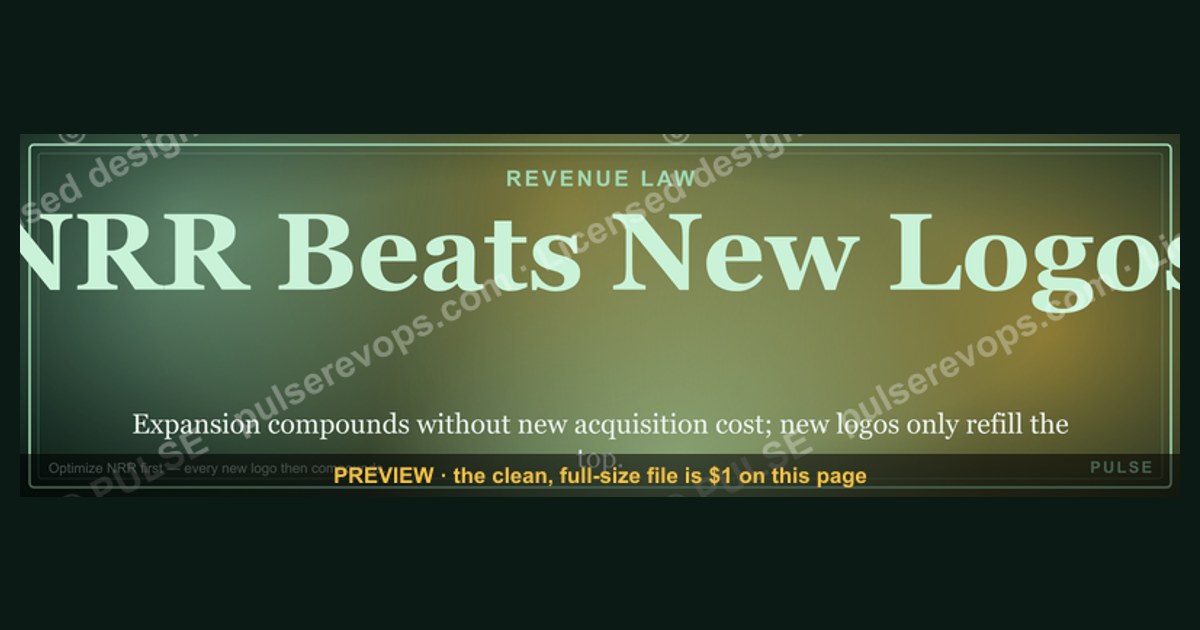 NRR Beats New Logos — Revenue Law Banner — figure 1