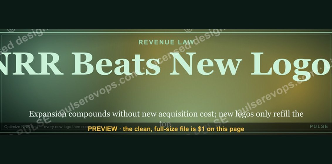 NRR Beats New Logos — Revenue Law Banner