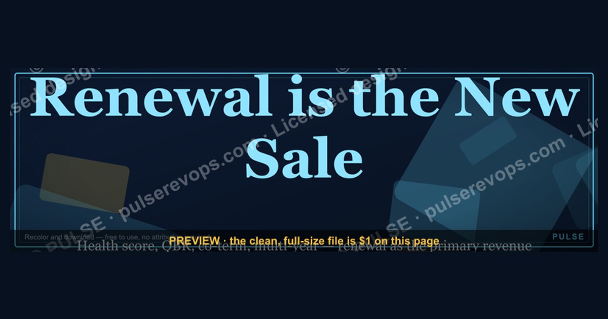 Renewal is the New Sale — Banner