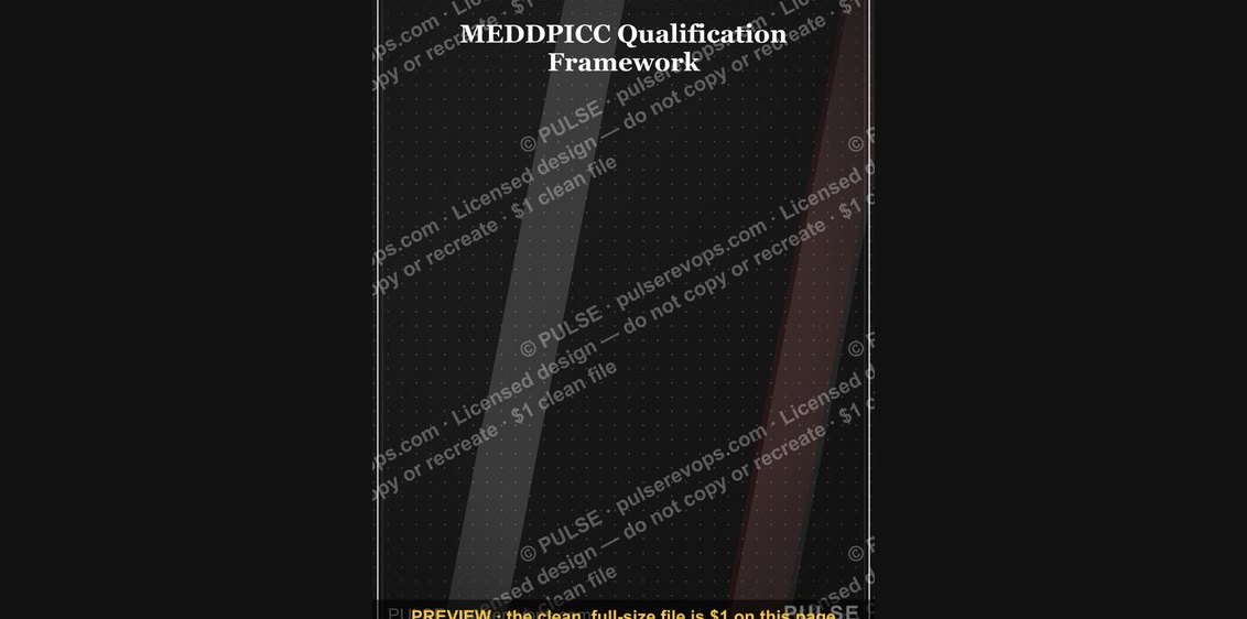 MEDDPICC Qualification Framework — Banner