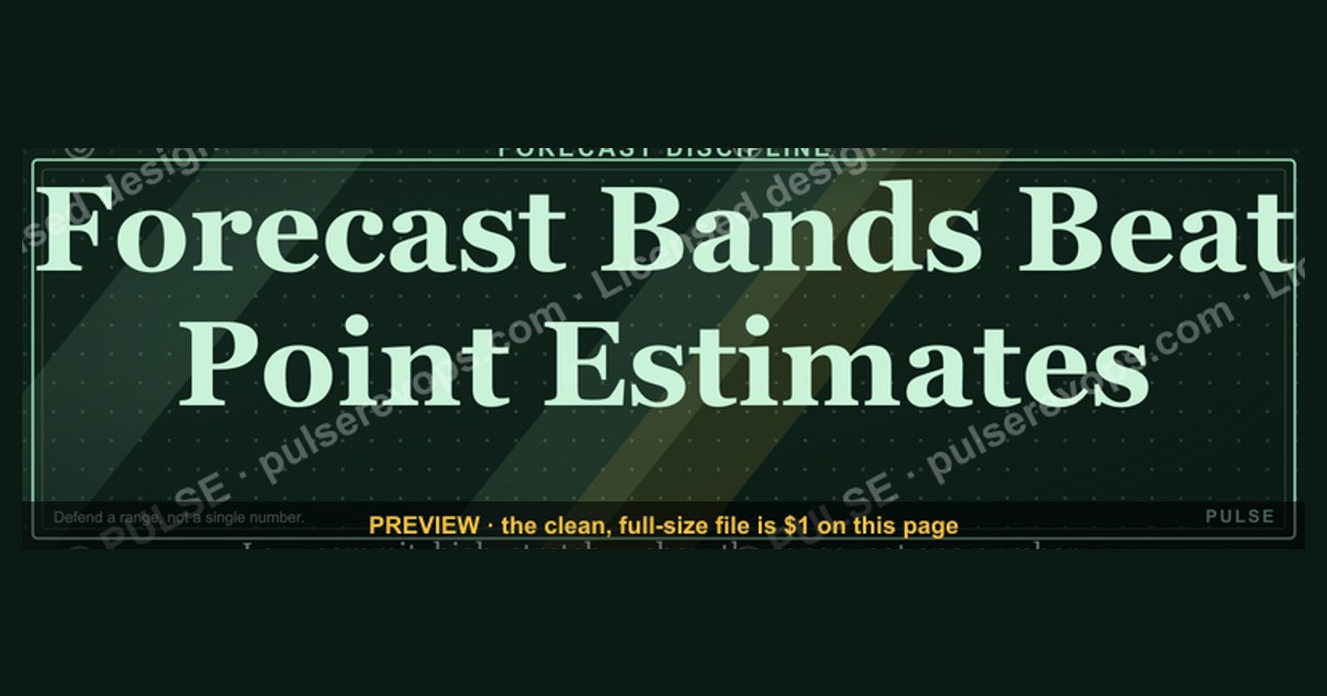 Forecast Bands Beat Point Estimates — Stat Card