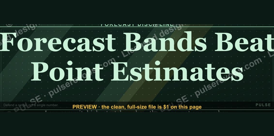 Forecast Bands Beat Point Estimates — Stat Card