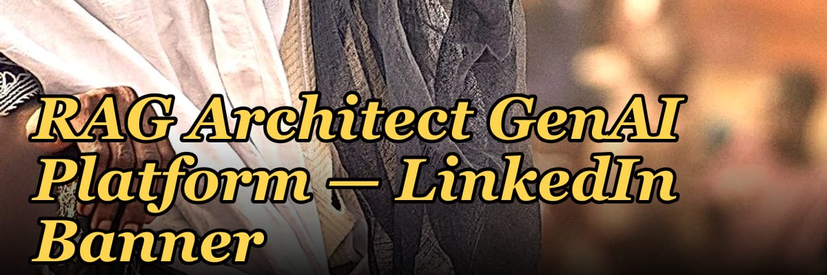RAG Architect GenAI Platform — LinkedIn Banner