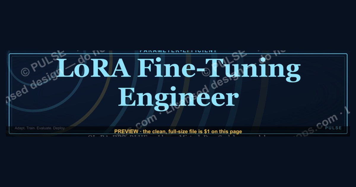 LoRA Fine-Tuning Engineer — LinkedIn Banner — figure 1