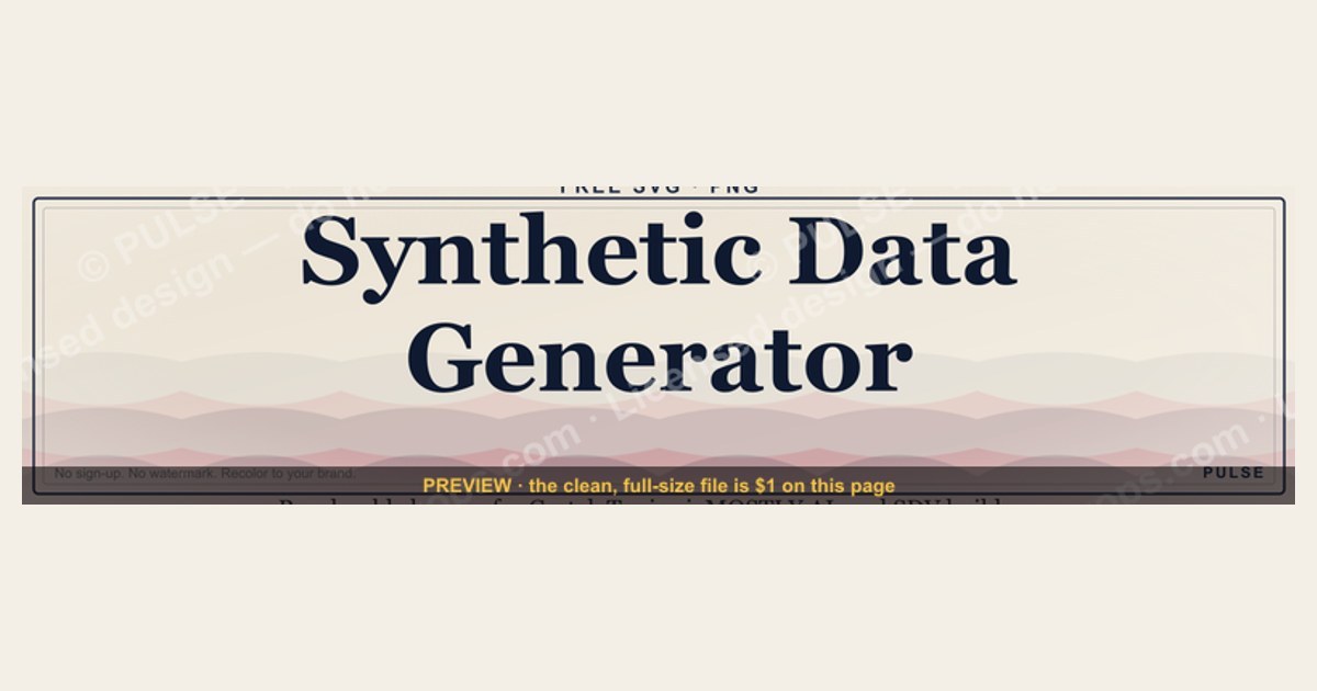Synthetic Data Generator — LinkedIn Banner — figure 1