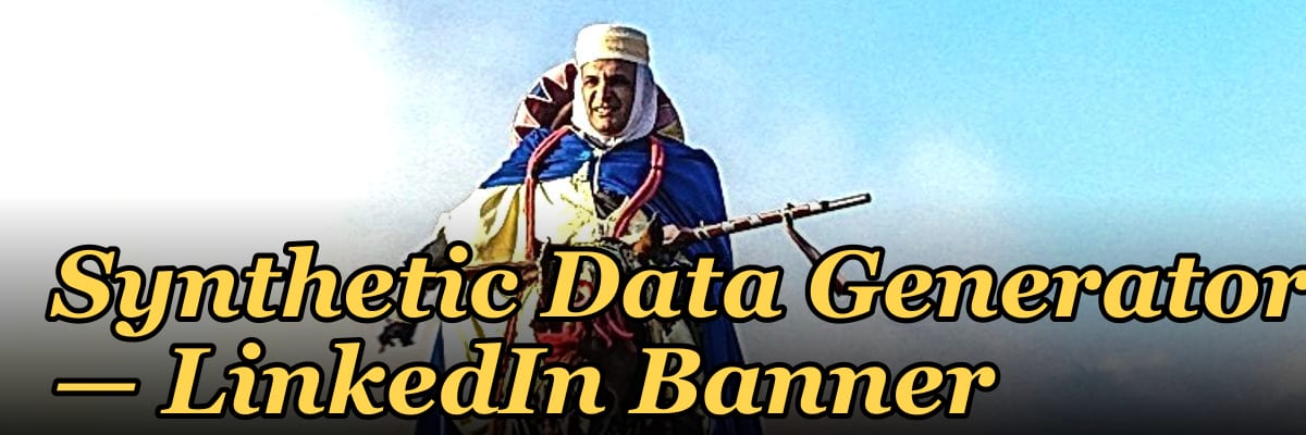 Synthetic Data Generator — LinkedIn Banner