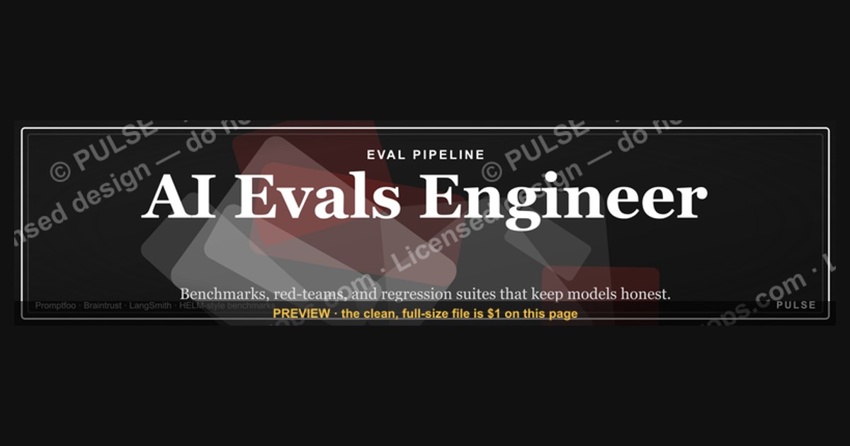 AI Evals Engineer — LinkedIn Banner