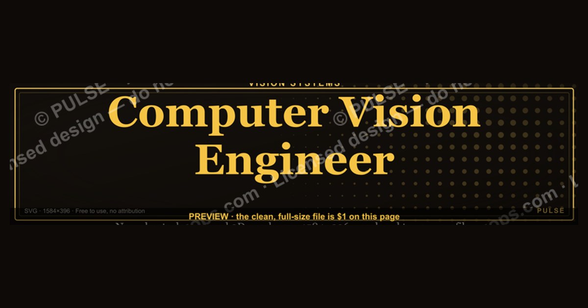 Computer Vision Engineer — LinkedIn Banner