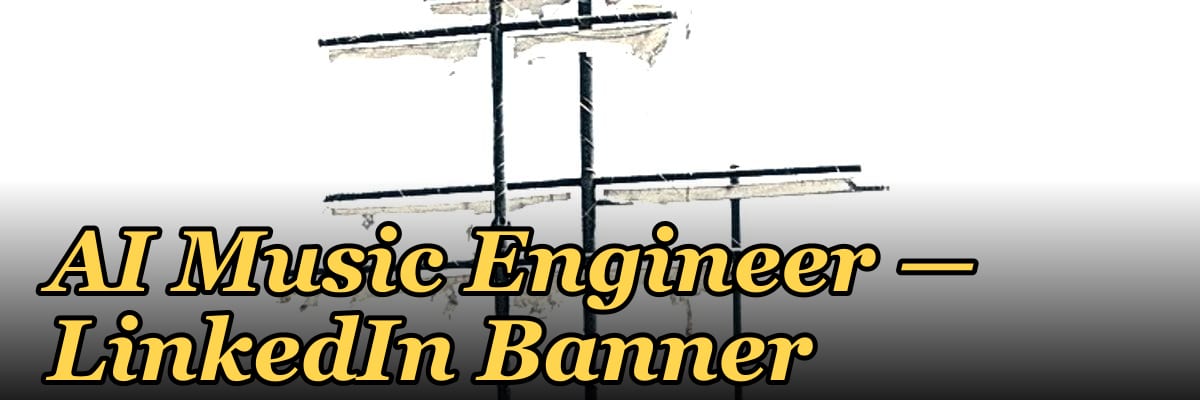 AI Music Engineer — LinkedIn Banner
